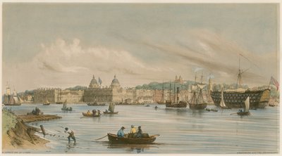 Greenwich and the Dreadnaught, c. 1840 by William Parrott